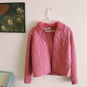 Super cute Effeci pink jacket 💖 size small